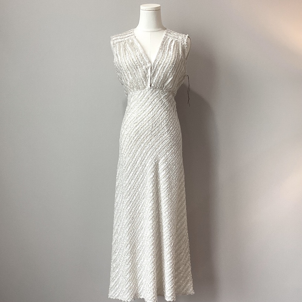 **NEW** Nanette Lepore Shimmer Fringe Sheath Dress - Size 6